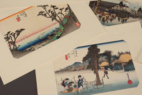 Ten Japanese Woodblock Prints,