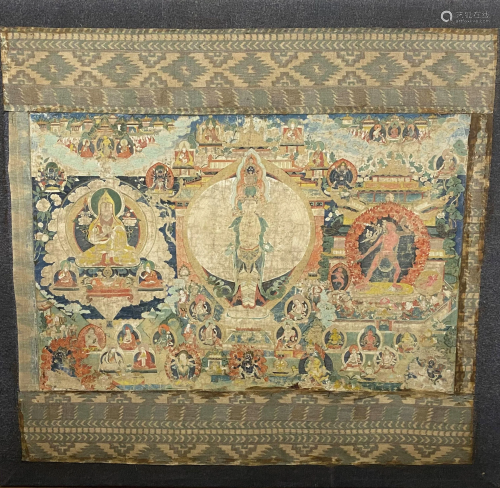 Large Tibetan Thangka,