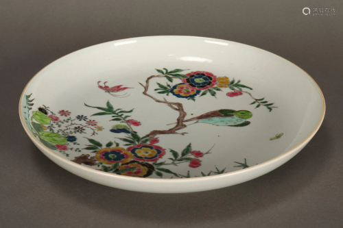 Chinese Late Qing Dynasty Export Porcelain Plate,