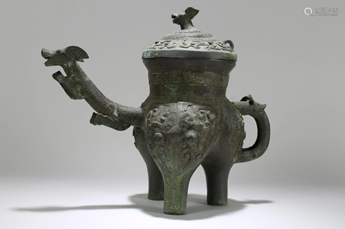 Chinese Tri-podded Bronze Vessel