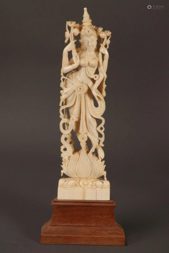 Early 20th Century Indian Carved Deity,