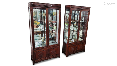 Pair of Chinese Display Cabinets,
