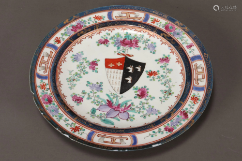 Chinese Export Ware Porcelain Plate,