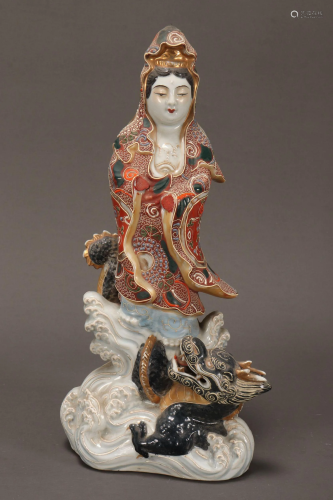 Japanese Ceramic Kwan Yin,