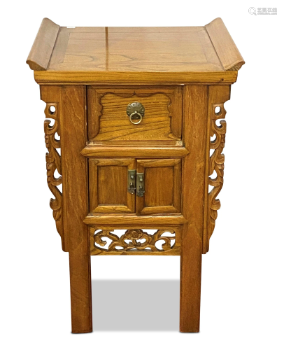 Chinese Petite Hardwood Cabinet,