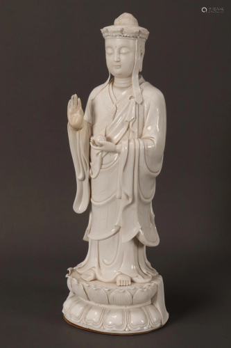 Chinese Blanc de Chine Buddha,