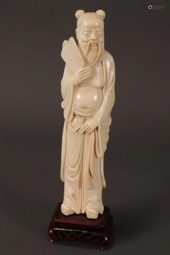 Chinese Carved Figure of Immortal,