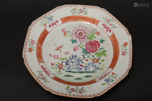 Chinese Export Ware Porcelain Dish,