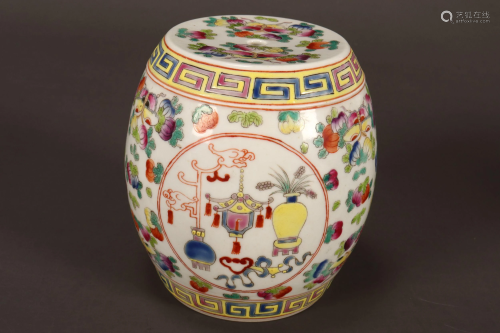 Chinese Porcelain Tabouret,