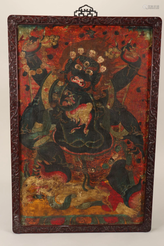 Good Sino-Tibetan Thangka,