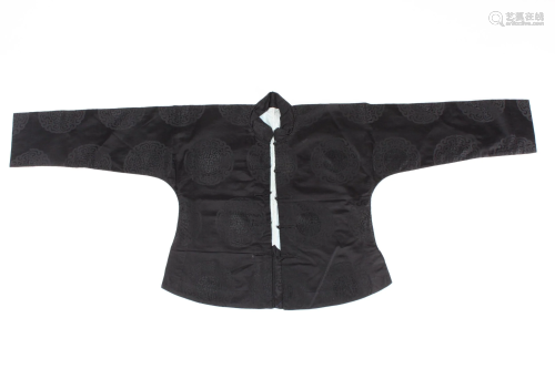 Early 20th Century Chinese Black Silk Jacket,
