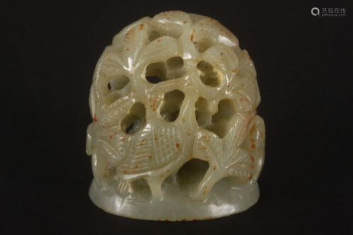 Chinese Jade Hat Finial,