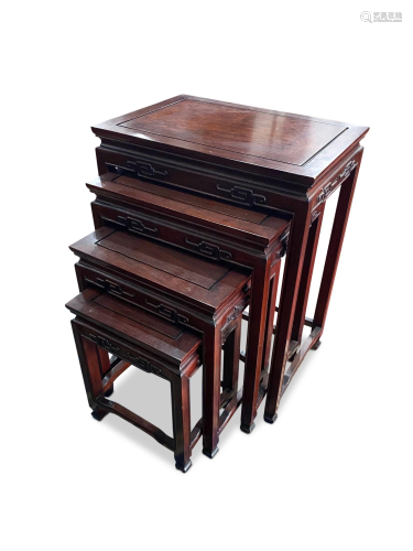 Chinese Nest of Four Tables,