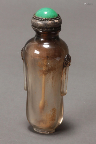Chinese Clear Stone Snuff Bottle,