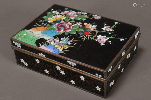 Japanese Cloisonne Box and Cover,