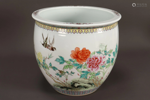 Chinese Porcelain Jardiniere,