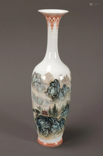 Chinese Eggshell Porcelain Vase,
