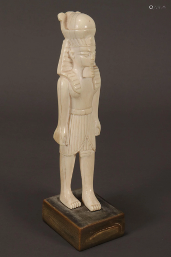 Carved Figure of a Pharaoh,