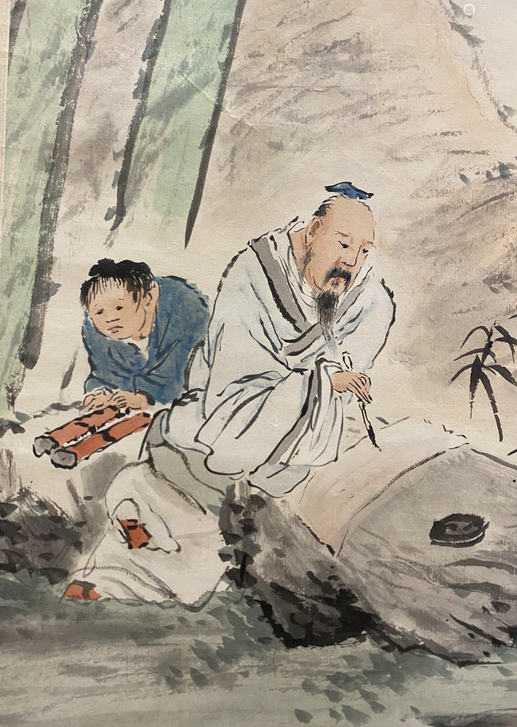 沙佐人物高仕(lot055-068为同一藏家藏)纸本立轴