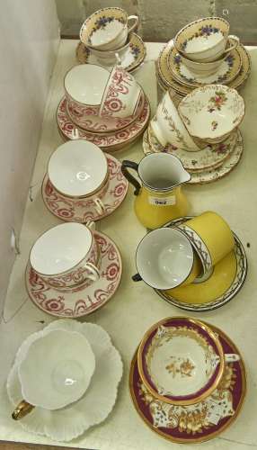 Miscellaneous Minton, Coalport and other bone china tea ware...