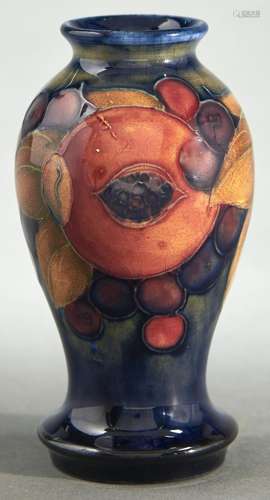 A Moorcroft miniature Pomegranate vase, 10.5cm h, impressed ...