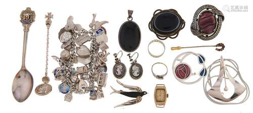 Miscellaneous silver and other jewellery