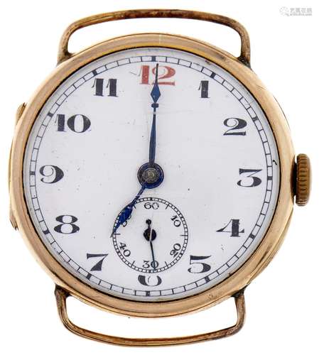 A 9ct gold wristwatch, with Dimar movement, marked DF & C, w...