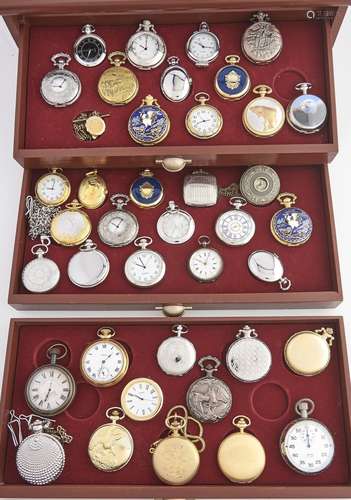 A collection of decorative antique style watches, in three d...