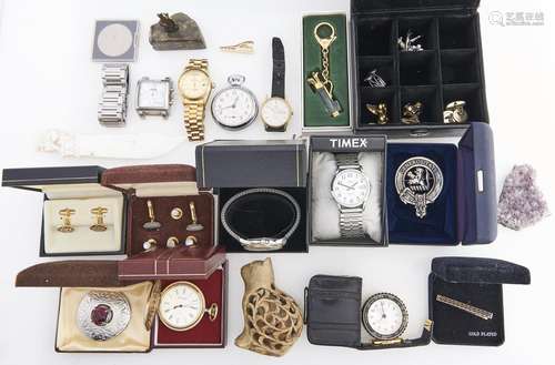 A quantity of Timex and other gentleman's wristwatches, cost...