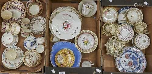 Miscellaneous English pottery and porcelain tea and dessert ...