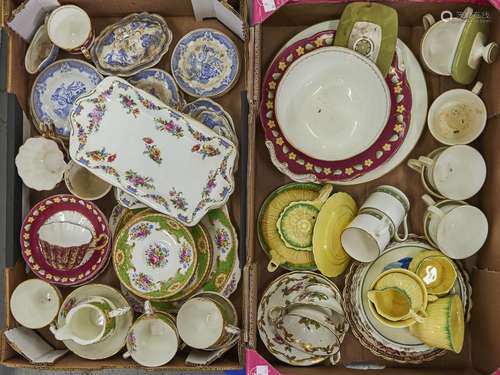 Miscellaneous ceramics, to include a miniature Shell ware bl...