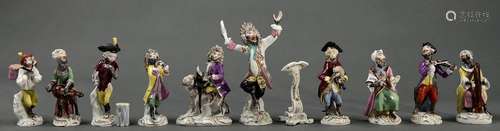 A Samson monkey band, 20th c, after the Meissen models, cond...