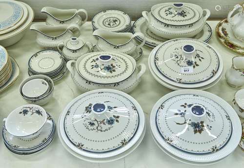 A Royal Doulton 'translucent china' Old Colony pattern dinne...