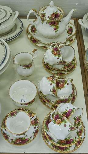 A Royal Albert Old Country Roses pattern tea service Good co...