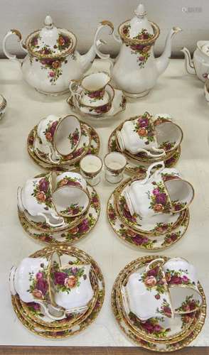 A Royal Albert Old Country Roses pattern tea and coffee serv...