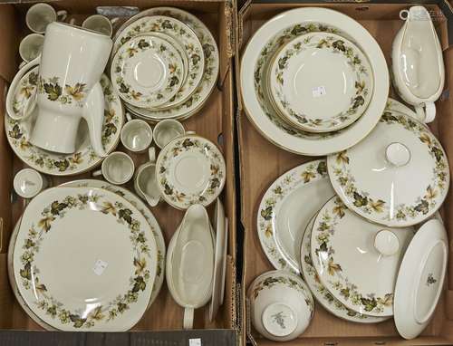 A Royal Doulton 'translucent china' Larchmont pattern dinner...