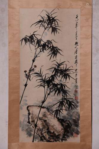 A Chinese Scroll Painting by Tang Yun