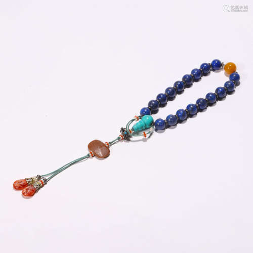 A Set of Chinese Lapis Beads
