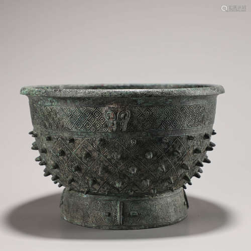 A Chinese Bronze Beast Vessel