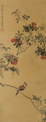 JU LIAN (ATTRIBUTED TO,1828-1904), FLOWER AND BIRD