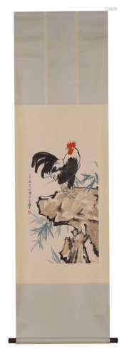 A Chinese Scroll Painting by Xu Bei Hong