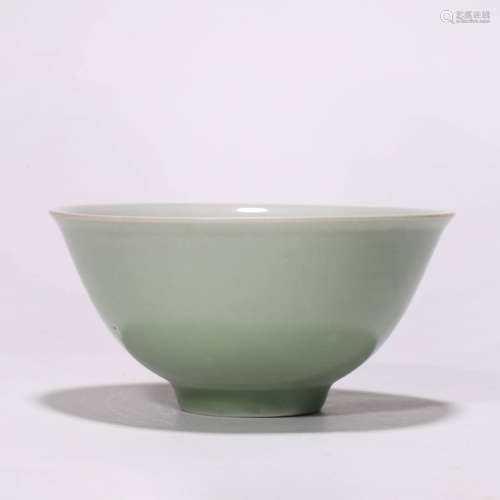 A Chinese Porcelain Celadon-Glazed Bowl