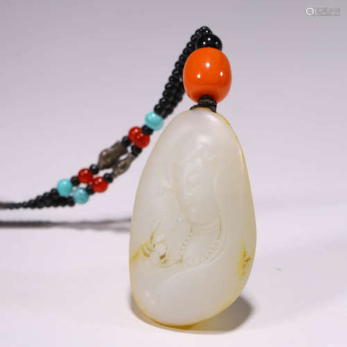 A Chinese White Jade Ornament