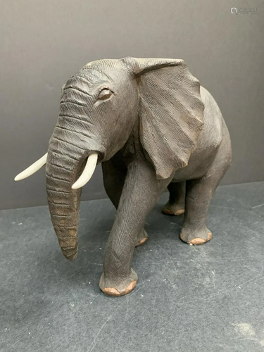 Wooden carved elephant