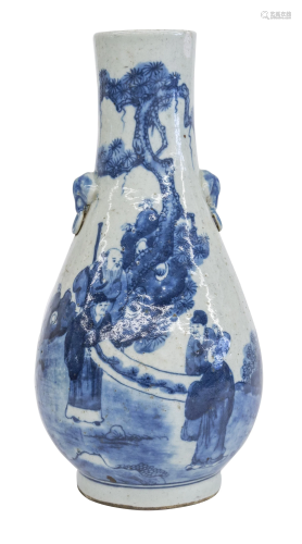 Chinese Elongated Pear Shaped Vase