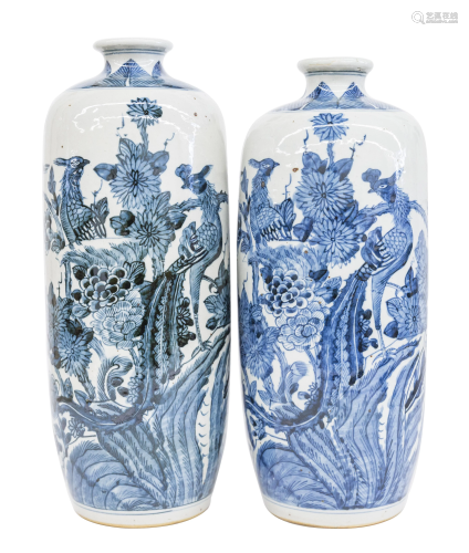 Chinese Xuan Dynasty Style Meiping Vases