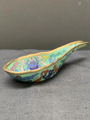 Cloisonne spoon