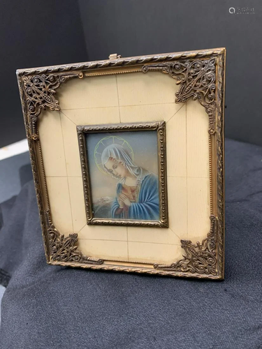 Framed religious piece