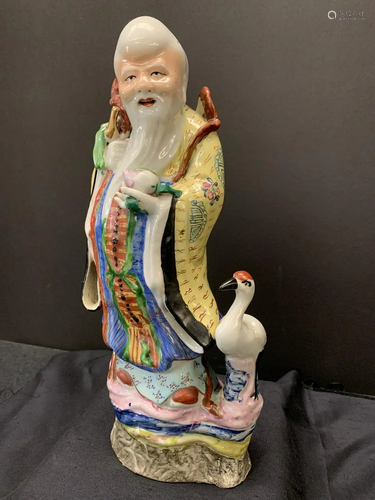 Porcelain sculpture -old man