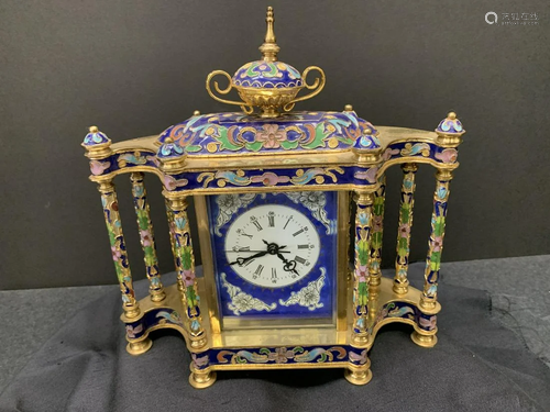 Enamel clock